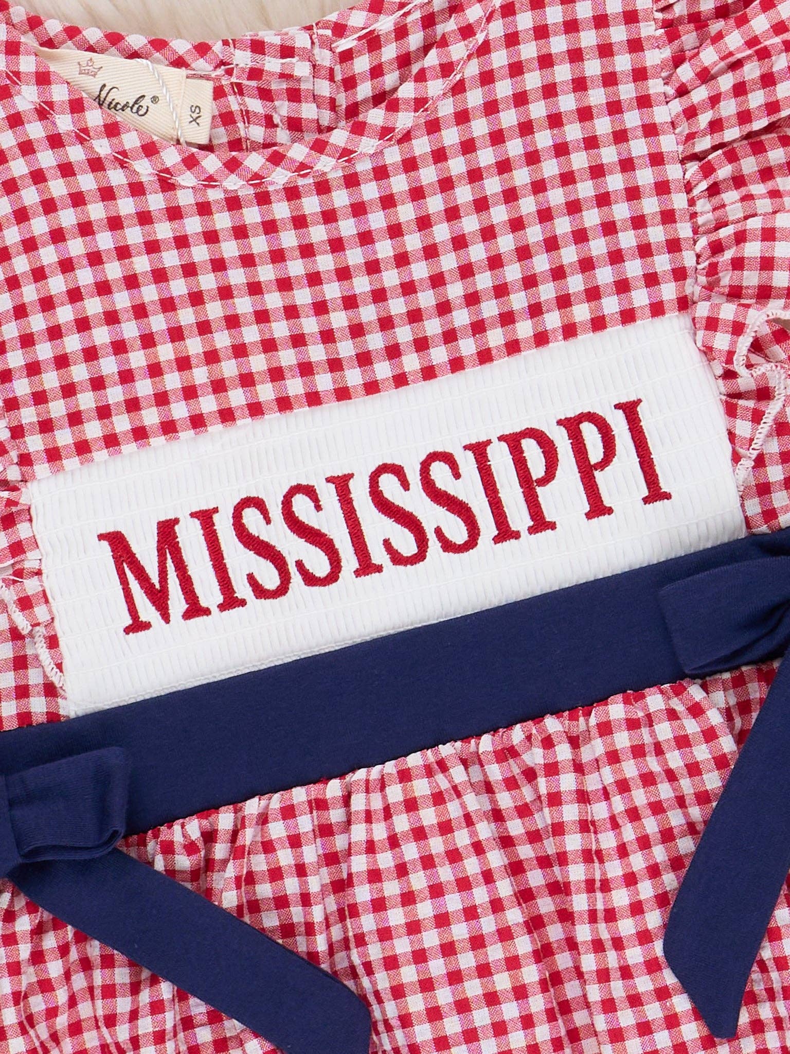 Mississippi Smocked Gingham Dress