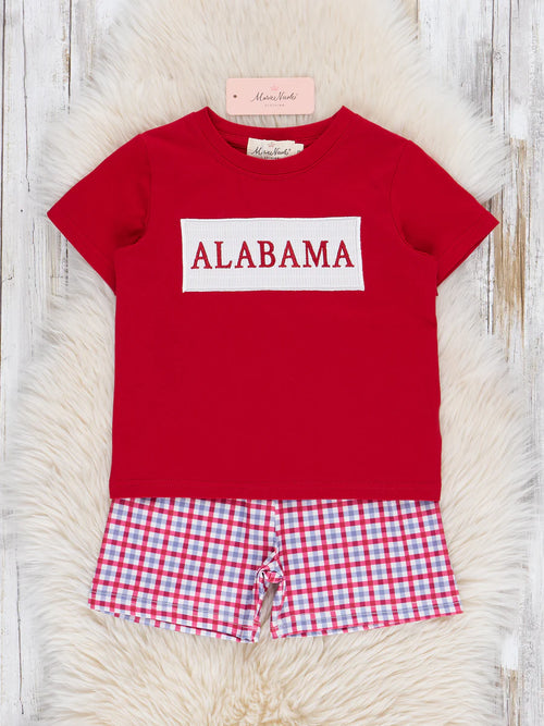 Alabama Smocked Gingham Outfit