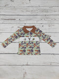 Kids Boys Camouflage Hunting Appliqué Top