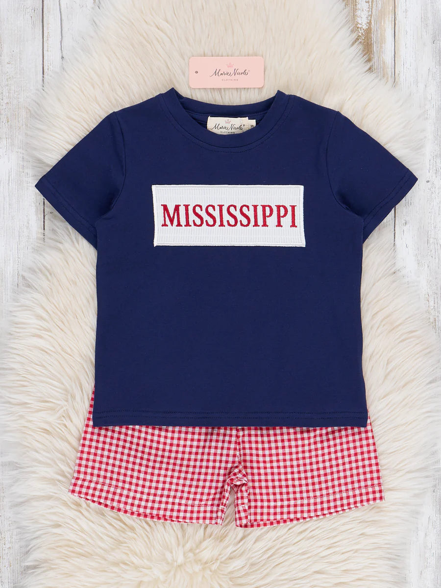 Mississippi Smocked Gingham Outfit