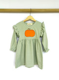 Harvest Pumpkin Ruffle Dress