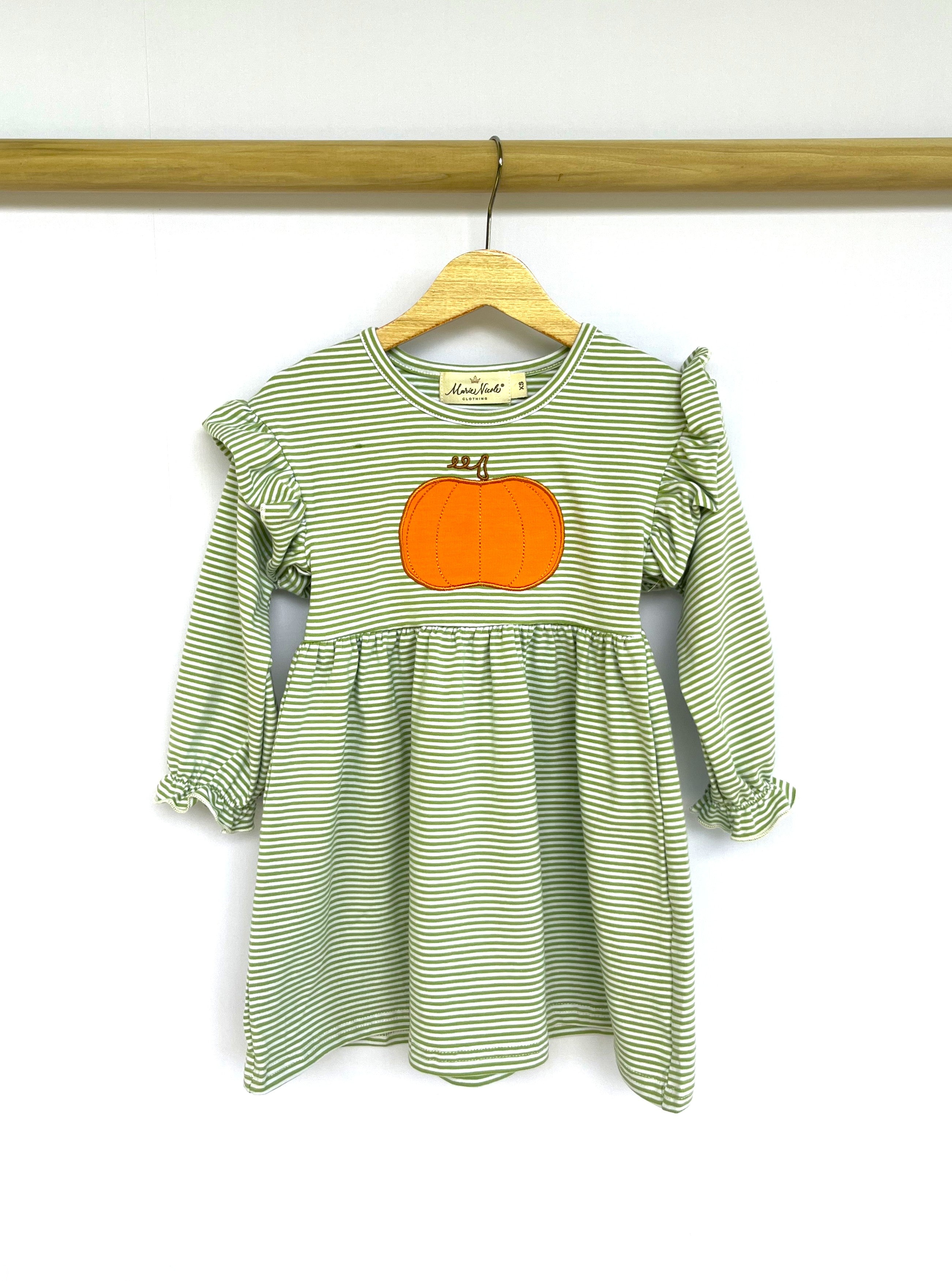 Harvest Pumpkin Ruffle Dress