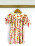 Blooming Harvest Patch Embroidered Dress