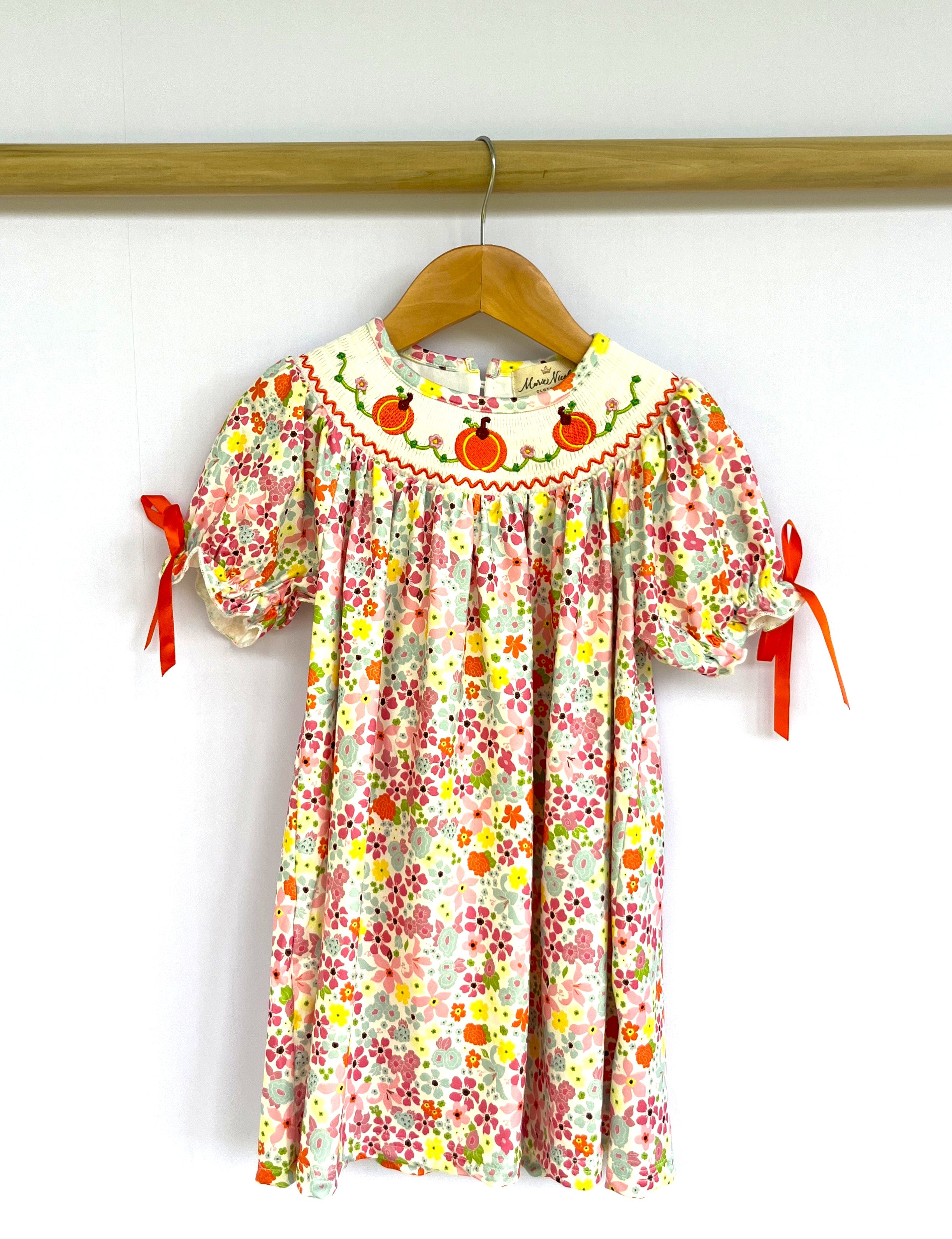Blooming Harvest Patch Embroidered Dress