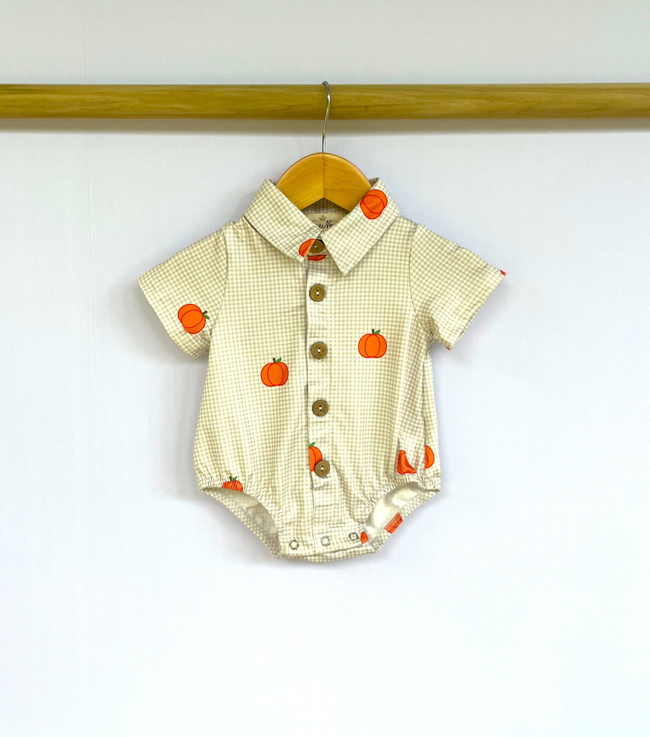 Patch Perfect Button-Up Bubble Romper