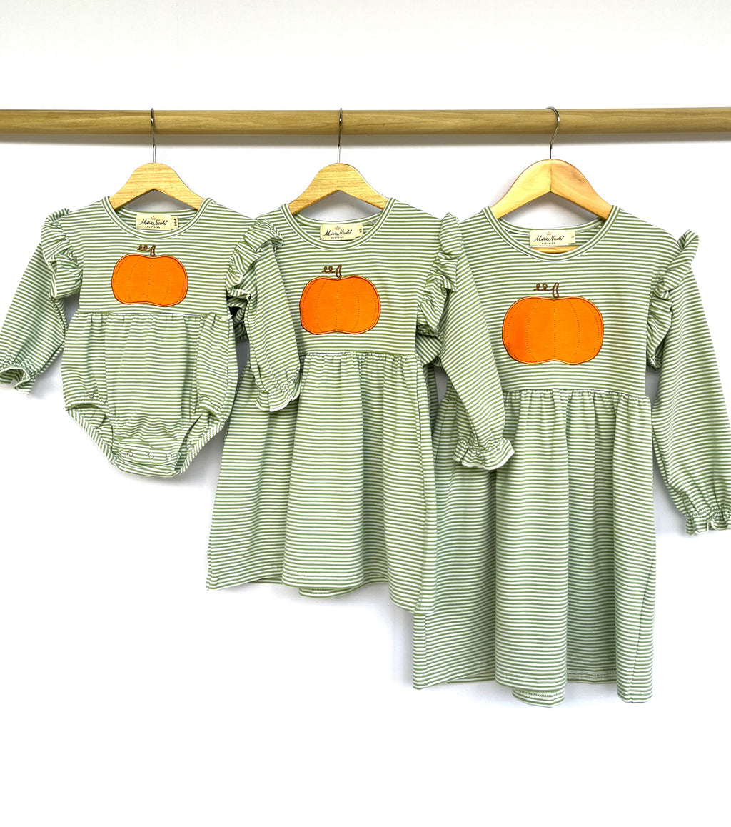 Harvest Pumpkin Ruffle Dress