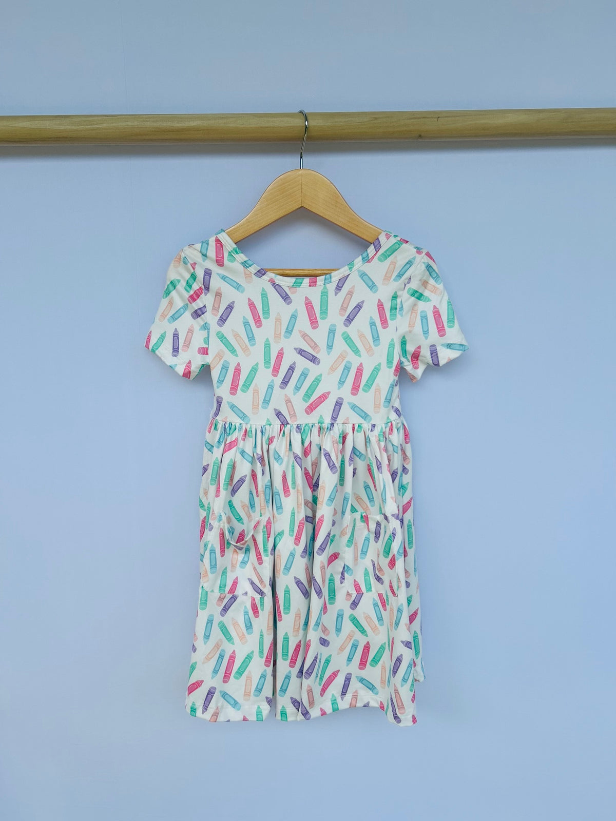 Color Crayons S/S Pocket Twirl Dress