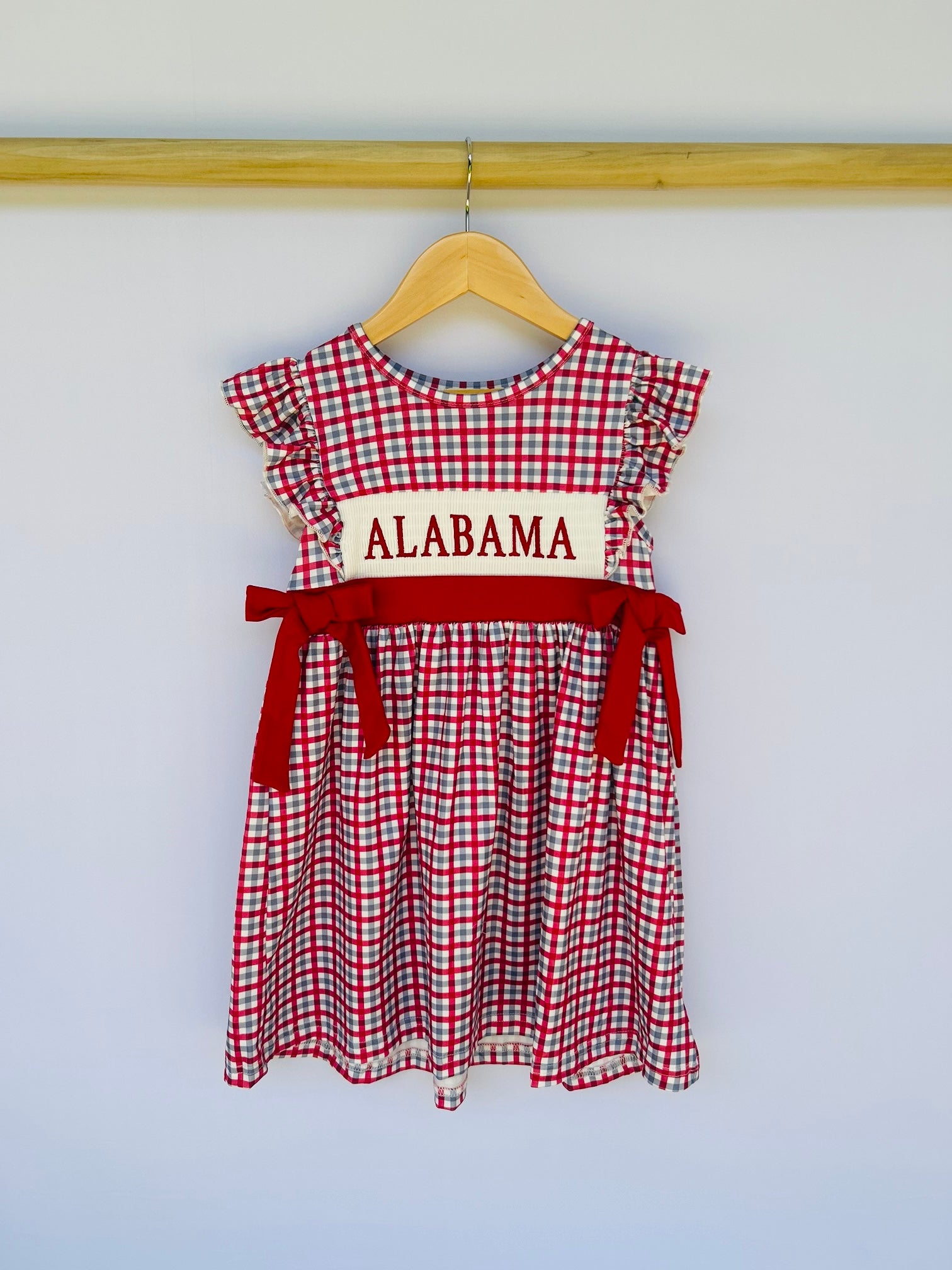 Alabama Smocked Gingham Dress